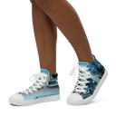 ABS MTM 1 WHT Womans high top canvas shoes