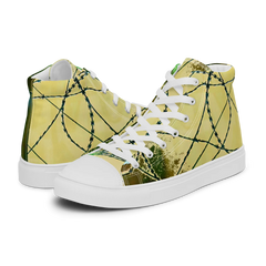 B&G Afghan Wire 1 WHT Women’s high-top canvas shoe