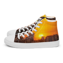 El Chapo Sunset Brunch WHT Women's High Top canvas shoes