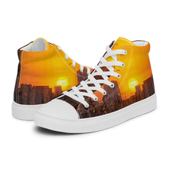 El Chapo Sunset Brunch WHT Women's High Top canvas shoes