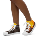 El Chapo Sunset Brunch WHT Women's High Top canvas shoes