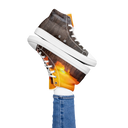 El Chapo Sunset Brunch WHT Women's High Top canvas shoes