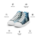 ABS MTM 1 WHT Womans high top canvas shoes