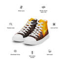 El Chapo Sunset Brunch WHT Women's High Top canvas shoes