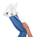 AIFFIA Logo WHT OUT Women’s high top canvas shoes