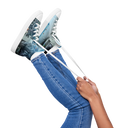 ABS MTM 1 WHT Womans high top canvas shoes