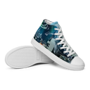 ABS MTM 1 WHT Womans high top canvas shoes