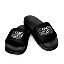 EL Chapo Logo BLK OUT Women's slides